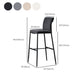 Contemporary Upholstered Counter Stool Low Back Bar Stool with Footrest Clearhalo 'Bar Furniture' 'Bar Stools' 'bar_stools' 'furn' 'furn_bar_stools' 'Furniture' 'Kitchen & Dining Furniture' 6318005