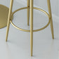 Modern Style Linen Counter Stool Round Low Back Bar Stool with Footrest Clearhalo 'Bar Furniture' 'Bar Stools' 'bar_stools' 'furn' 'furn_bar_stools' 'Furniture' 'Kitchen & Dining Furniture' 6318051