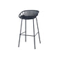 Nordic Backrest Counter Stool with Metal Base Plastic Armless Cafe Bar Chair with 4 Legs Clearhalo 'Bar Furniture' 'Bar Stools' 'bar_stools' 'furn' 'furn_bar_stools' 'Furniture' 'Kitchen & Dining Furniture' 6318104