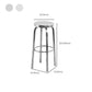 Industrial Stainless Steel Counter Stool Round Backless Bar Stool with Footrest