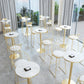 Glam Upholstered Counter Stool Low Back Stool with Gold Frame Clearhalo 'Bar Furniture' 'Bar Stools' 'bar_stools' 'furn' 'furn_bar_stools' 'Furniture' 'Kitchen & Dining Furniture' 6318348