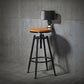 Solid Wood Counter Stool Industrial Adjustable Height Stool for Living Room With Back 1 Piece Clearhalo 'Bar Furniture' 'Bar Stools' 'bar_stools' 'furn' 'furn_bar_stools' 'Furniture' 'Kitchen & Dining Furniture' 6318365