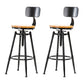 Solid Wood Counter Stool Industrial Adjustable Height Stool for Living Room With Back 2 Piece Set Clearhalo 'Bar Furniture' 'Bar Stools' 'bar_stools' 'furn' 'furn_bar_stools' 'Furniture' 'Kitchen & Dining Furniture' 6318366