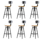Solid Wood Counter Stool Industrial Adjustable Height Stool for Living Room With Back 6 Piece Set Clearhalo 'Bar Furniture' 'Bar Stools' 'bar_stools' 'furn' 'furn_bar_stools' 'Furniture' 'Kitchen & Dining Furniture' 6318370