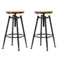 Solid Wood Counter Stool Industrial Adjustable Height Stool for Living Room Backless 2 Piece Set Clearhalo 'Bar Furniture' 'Bar Stools' 'bar_stools' 'furn' 'furn_bar_stools' 'Furniture' 'Kitchen & Dining Furniture' 6318376