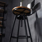 Solid Wood Counter Stool Industrial Adjustable Height Stool for Living Room Clearhalo 'Bar Furniture' 'Bar Stools' 'bar_stools' 'furn' 'furn_bar_stools' 'Furniture' 'Kitchen & Dining Furniture' 6318377