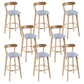 Contemporary Wooden Counter Height Stools Cushion Bar Stool for Indoor Light Gray 8 Piece Set Clearhalo 'Bar Furniture' 'Bar Stools' 'bar_stools' 'furn' 'furn_bar_stools' 'Furniture' 'Kitchen & Dining Furniture' 6318417