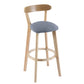 Contemporary Wooden Counter Height Stools Cushion Bar Stool for Indoor Dark Gray 1 Piece Clearhalo 'Bar Furniture' 'Bar Stools' 'bar_stools' 'furn' 'furn_bar_stools' 'Furniture' 'Kitchen & Dining Furniture' 6318418