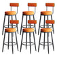Faux Leather Armless Counter Stool Glam Style Low Back Bar Stool for Indoor Black 6 Piece Set Clearhalo 'Bar Furniture' 'Bar Stools' 'bar_stools' 'furn' 'furn_bar_stools' 'Furniture' 'Kitchen & Dining Furniture' 6318453