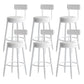Faux Leather Armless Counter Stool Glam Style Low Back Bar Stool for Indoor White 6 Piece Set Clearhalo 'Bar Furniture' 'Bar Stools' 'bar_stools' 'furn' 'furn_bar_stools' 'Furniture' 'Kitchen & Dining Furniture' 6318464
