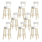 Faux Leather Armless Counter Stool Glam Style Low Back Bar Stool for Indoor Gold 8 Piece Set Clearhalo 'Bar Furniture' 'Bar Stools' 'bar_stools' 'furn' 'furn_bar_stools' 'Furniture' 'Kitchen & Dining Furniture' 6318473