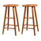 Industrial Solid Wood Counter Stool Saddle Seat Backless Bar Stool Brown 2 Piece Set Clearhalo 'Bar Furniture' 'Bar Stools' 'bar_stools' 'furn' 'furn_bar_stools' 'Furniture' 'Kitchen & Dining Furniture' 6318484