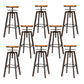 Industrial Metal Counter Height Stools Bar Footrest Stool for Indoor
