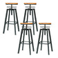 Industrial Metal Counter Height Stools Bar Footrest Stool for Indoor