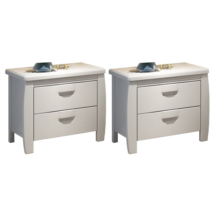 Tavolo da notte in legno massiccio moderno comodino minimalista con cassetti