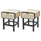 Tavolo da notte rattan moderno comodino minimalista con gambe