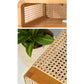 Tavolo da notte rattan moderno comodino minimalista con gambe