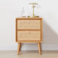 Rattan Bedside Table Modern Minimalist Night Table with Legs Clearhalo 'Bedroom Furniture' 'furn' 'furn_night_stand' 'Furniture' 'night_stand' 'Nightstands' 6318654