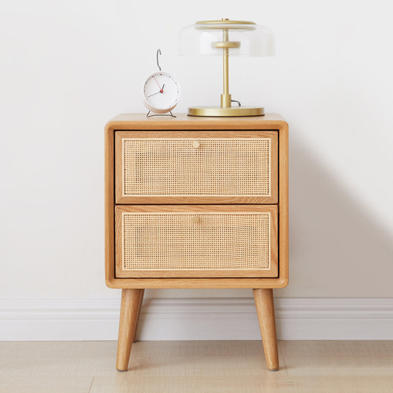 Rattan Bedside Table Modern Minimalist Night Table with Legs Clearhalo 'Bedroom Furniture' 'furn' 'furn_night_stand' 'Furniture' 'night_stand' 'Nightstands' 6318654