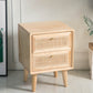 Rattan Bedside Table Modern Minimalist Night Table with Legs Natural 1 Piece 2 Clearhalo 'Bedroom Furniture' 'furn' 'furn_night_stand' 'Furniture' 'night_stand' 'Nightstands' 6318657