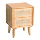 Rattan Bedside Table Modern Minimalist Night Table with Legs Clearhalo 'Bedroom Furniture' 'furn' 'furn_night_stand' 'Furniture' 'night_stand' 'Nightstands' 6318662