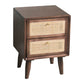 Rattan Bedside Table Modern Minimalist Night Table with Legs Clearhalo 'Bedroom Furniture' 'furn' 'furn_night_stand' 'Furniture' 'night_stand' 'Nightstands' 6318674