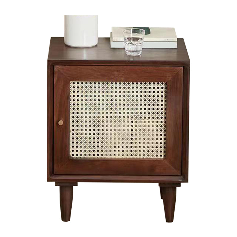 Rattan Bedside Table Modern Minimalist Night Table with Legs Clearhalo 'Bedroom Furniture' 'furn' 'furn_night_stand' 'Furniture' 'night_stand' 'Nightstands' 6318675