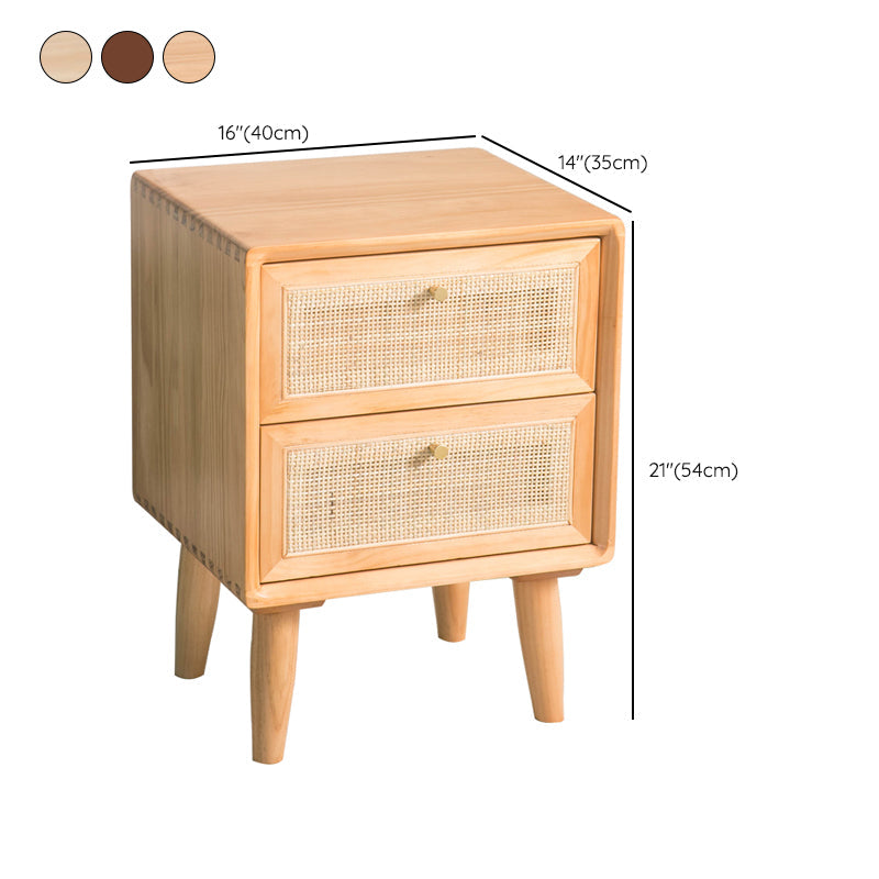Rattan Bedside Table Modern Minimalist Night Table with Legs Clearhalo 'Bedroom Furniture' 'furn' 'furn_night_stand' 'Furniture' 'night_stand' 'Nightstands' 6318680