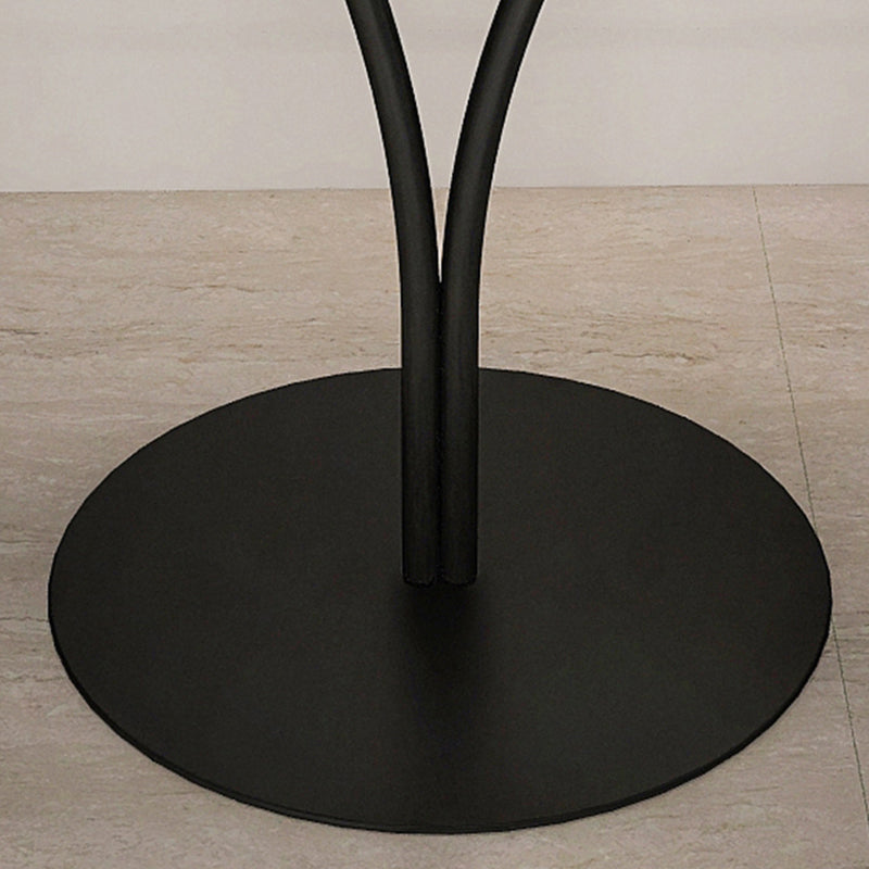 Tavolo di accento metallico comodino tavolo da notte contemporanea in bianco/nero