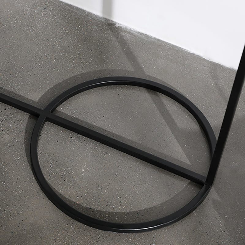 Tavolo di accento metallico comodino tavolo da notte contemporanea in bianco/nero