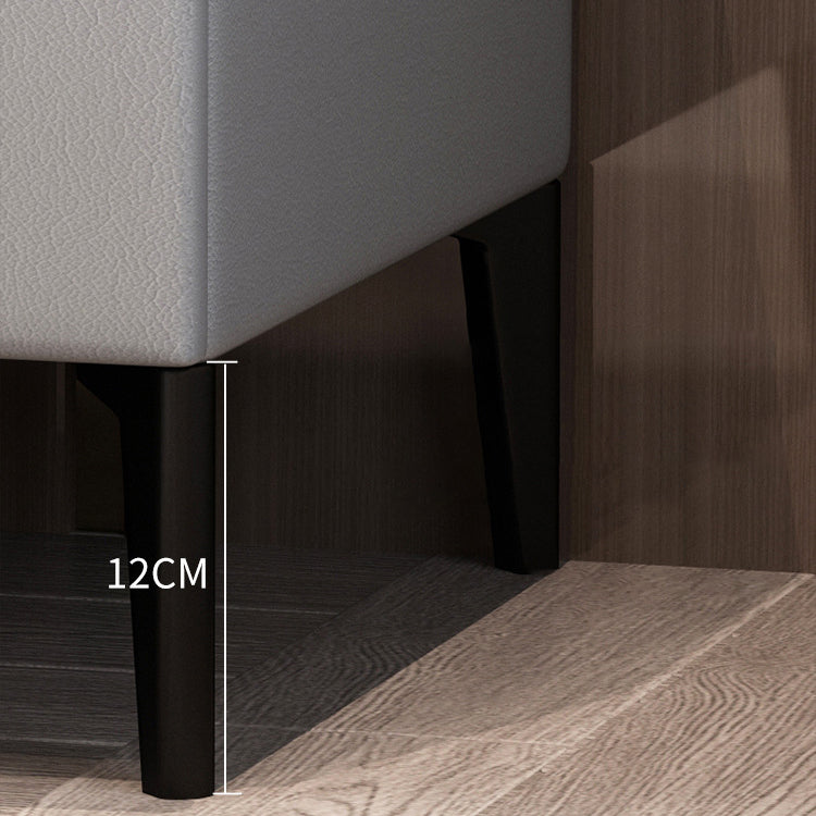 Mesa moderna de la noche de madera maciza Mesa de mesa con 2 cajones