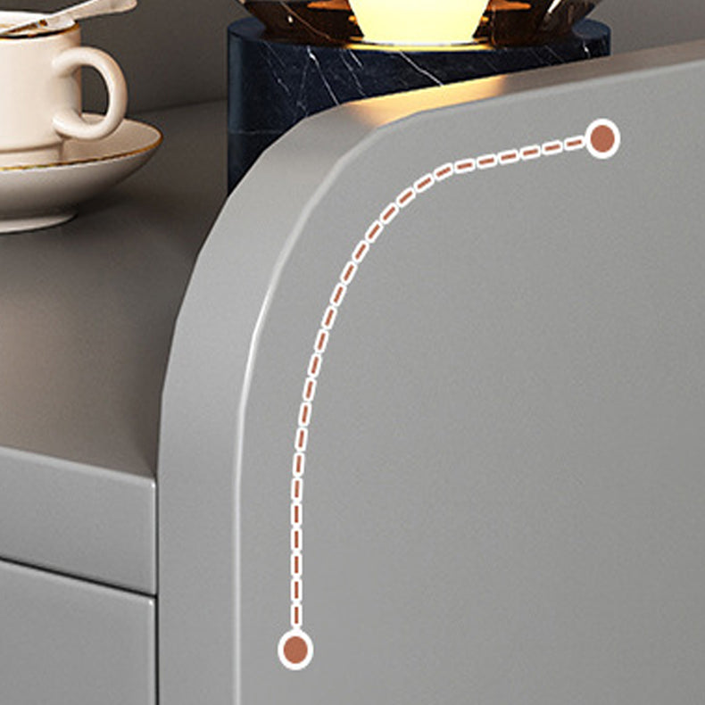 Comodino multi -cassetti moderno tavolo da notte in legno per camera da letto