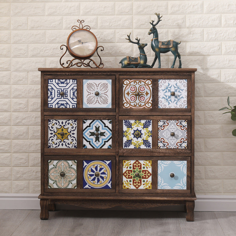 Nautical Bedroom Storage Chest Solid Wood Chest in Brown with Drawers Clearhalo 'Bedroom Furniture' 'Dressers & Chests' 'dressers_chests' 'furn' 'furn_dressers_chests' 'Furniture' 6319125