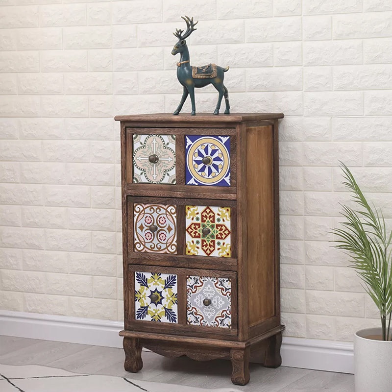 Nautical Bedroom Storage Chest Solid Wood Chest in Brown with Drawers Dark Brown Clearhalo 'Bedroom Furniture' 'Dressers & Chests' 'dressers_chests' 'furn' 'furn_dressers_chests' 'Furniture' 6319143