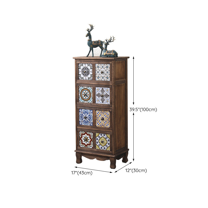 Nautical Bedroom Storage Chest Solid Wood Chest in Brown with Drawers Clearhalo 'Bedroom Furniture' 'Dressers & Chests' 'dressers_chests' 'furn' 'furn_dressers_chests' 'Furniture' 6319155