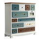 Nautical Storage Chest Dresser Solid Wood Dresser with 7/10/12 Drawers