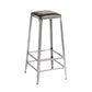 Industrial Iron Counter Height Stools Footrest Bar Stool for Indoor 1 Piece Backless Bar Stool(31"H) Clearhalo 'Bar Furniture' 'Bar Stools' 'bar_stools' 'furn' 'furn_bar_stools' 'Furniture' 'Kitchen & Dining Furniture' 6320016