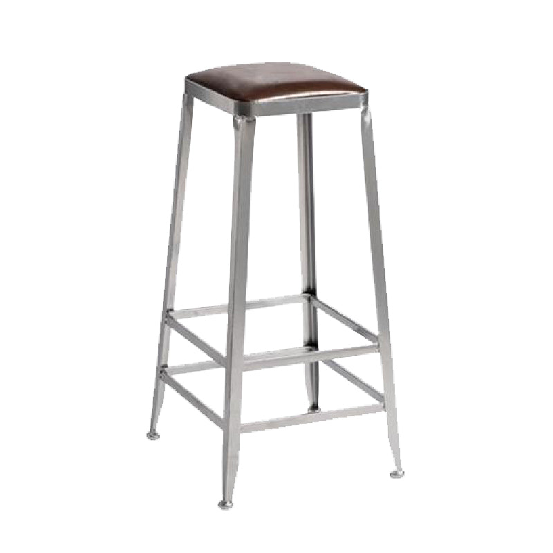 Industrial Iron Counter Height Stools Footrest Bar Stool for Indoor 1 Piece Backless Bar Stool(31"H) Clearhalo 'Bar Furniture' 'Bar Stools' 'bar_stools' 'furn' 'furn_bar_stools' 'Furniture' 'Kitchen & Dining Furniture' 6320016