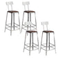 Industrial Iron Counter Height Stools Footrest Bar Stool for Indoor 4 Piece Set Low Back Bar Stool(30"H) Clearhalo 'Bar Furniture' 'Bar Stools' 'bar_stools' 'furn' 'furn_bar_stools' 'Furniture' 'Kitchen & Dining Furniture' 6320033