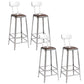 Industrial Iron Counter Height Stools Footrest Bar Stool for Indoor 4 Piece Set Low Back Bar Stool(31"H) Clearhalo 'Bar Furniture' 'Bar Stools' 'bar_stools' 'furn' 'furn_bar_stools' 'Furniture' 'Kitchen & Dining Furniture' 6320035