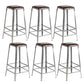 Industrial Iron Counter Height Stools Footrest Bar Stool for Indoor 6 Piece Set Backless Bar Stool(30"H) Clearhalo 'Bar Furniture' 'Bar Stools' 'bar_stools' 'furn' 'furn_bar_stools' 'Furniture' 'Kitchen & Dining Furniture' 6320036