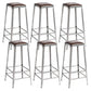 Industrial Iron Counter Height Stools Footrest Bar Stool for Indoor 6 Piece Set Backless Bar Stool(31"H) Clearhalo 'Bar Furniture' 'Bar Stools' 'bar_stools' 'furn' 'furn_bar_stools' 'Furniture' 'Kitchen & Dining Furniture' 6320037