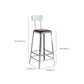 Industrial Iron Counter Height Stools Footrest Bar Stool for Indoor Clearhalo 'Bar Furniture' 'Bar Stools' 'bar_stools' 'furn' 'furn_bar_stools' 'Furniture' 'Kitchen & Dining Furniture' 6320053