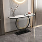 31.5-inch Tall Glam Console Table 1-shelf Stone Accent Table