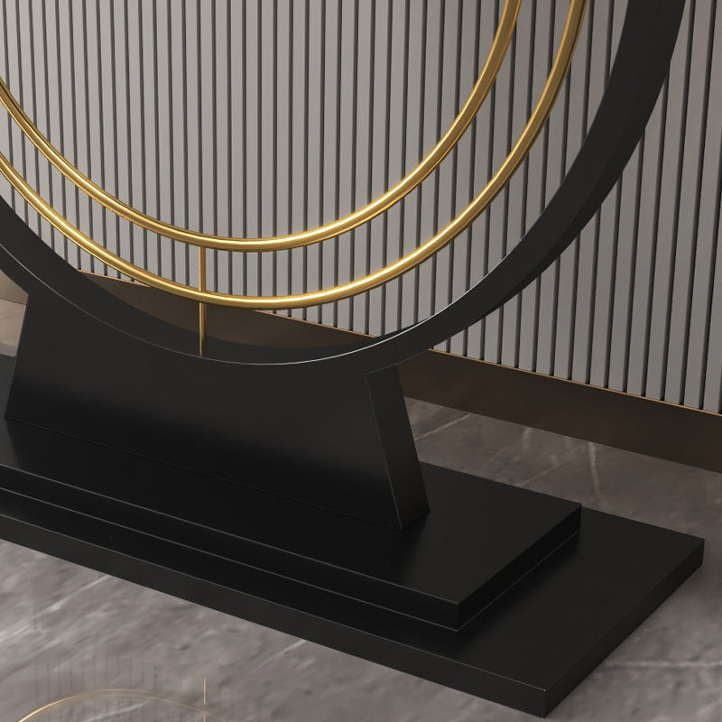 31.5-inch Tall Glam Console Table 1-shelf Stone Accent Table