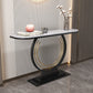 31.5-inch Tall Glam Console Table 1-shelf Stone Accent Table