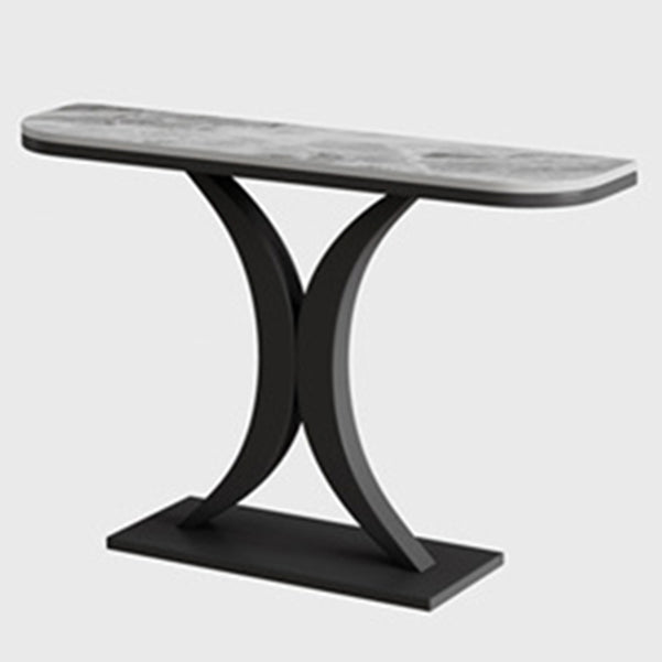 31.5 "de altura Glam Accent Tabla 1 Mesa de consola de piedra para Hall para Hall