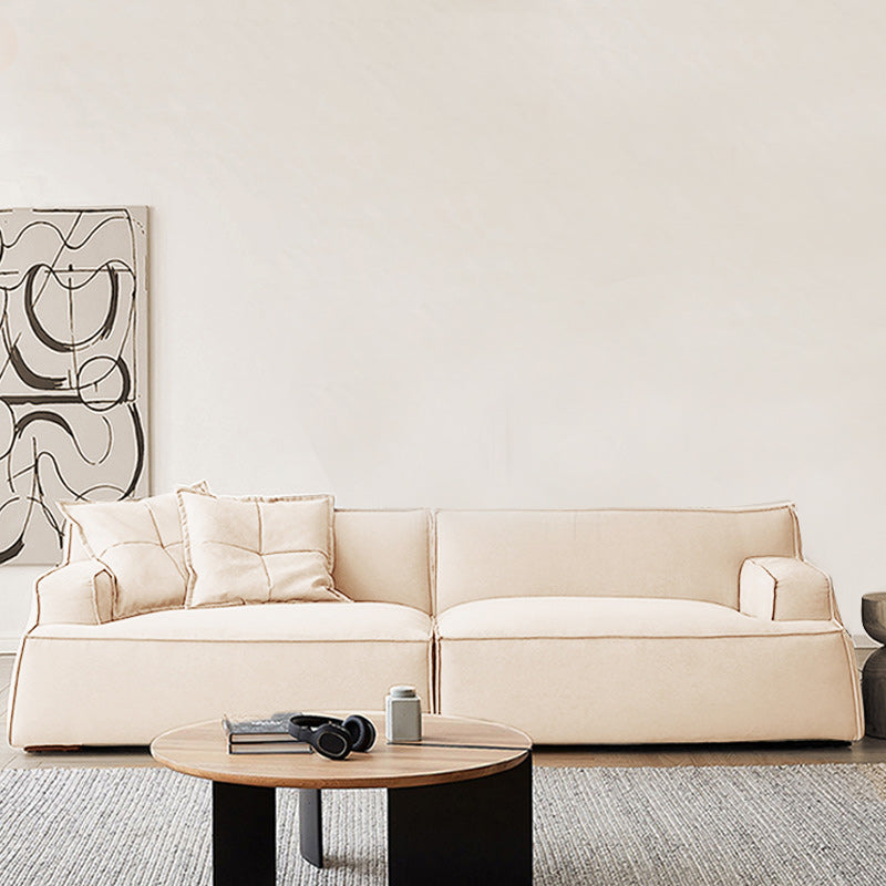 Divano braccio ad incasso beige divano standard serrato per soggiorno