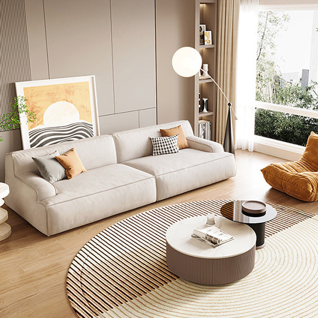 Divano braccio ad incasso beige divano standard serrato per soggiorno