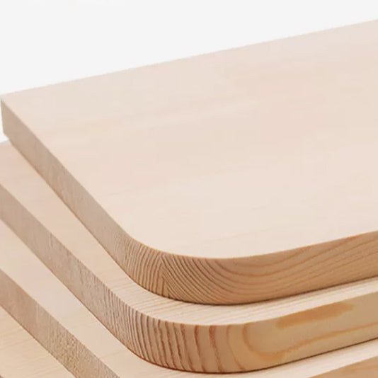 スカンジナビア無垢材コーヒーテーブル 高さ12.4インチ 長方形カクテルテーブル 2本脚付き